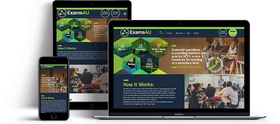 Web Design for Exams4u