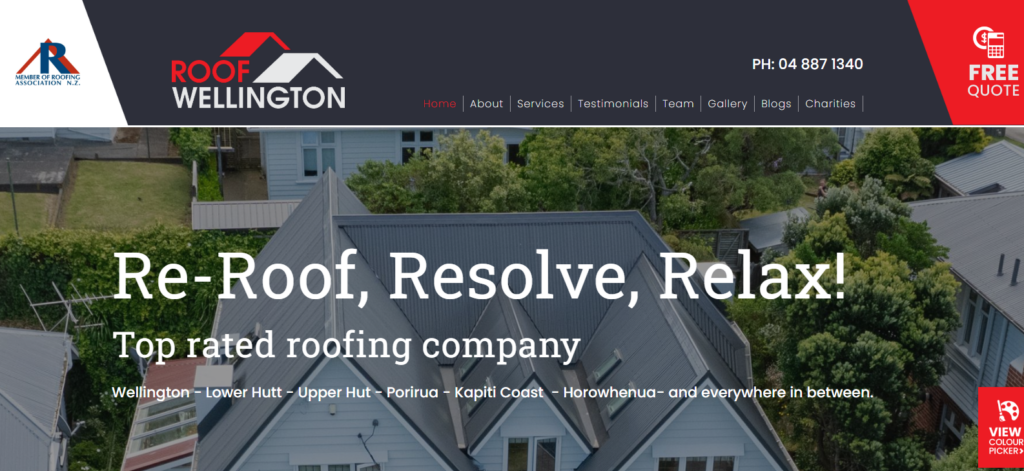 Roof wellington home page